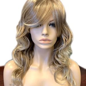 *NEW* Forever Young Hollywood Honey Wig Long Curly Wavy Wig - Adjustable size
